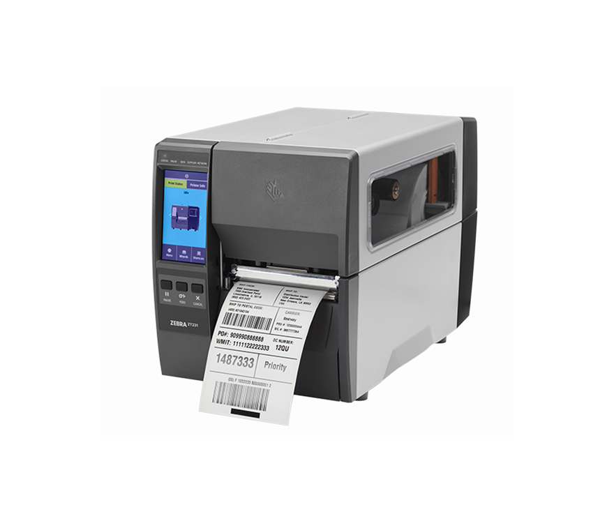 Zebra ZT231 Industrial Printer - 4", 203 dpi, Direct Thermal, Tear, EU/UK  Cords, USB, Serial, Ethernet, BTLE, USB Host, EZPL