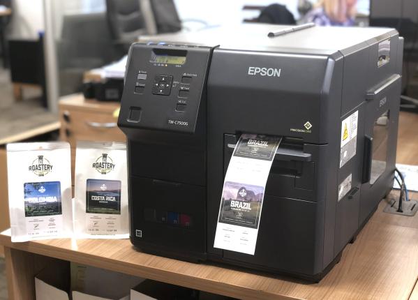 Bella Barista Coffee Roasters - Epson Colorworks C7500G