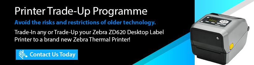 Zebra ZD620 thermal transfer printer trade up