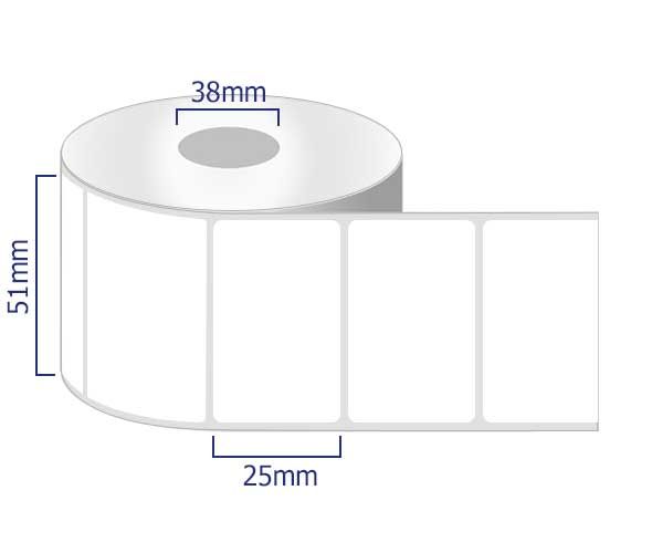 freezer thermal labels on rolls 51 x 25mm