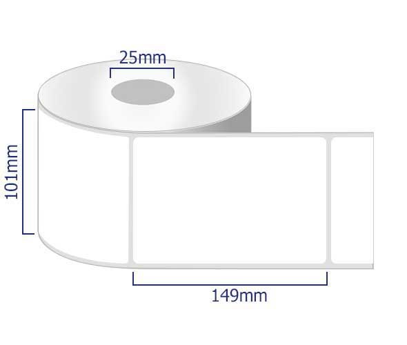 removable labels on rolls 101 x 149mm