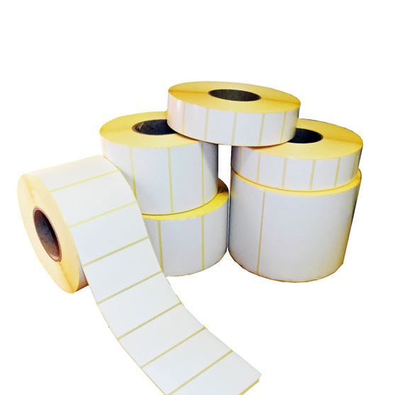 blank thermal transfer labels on rolls