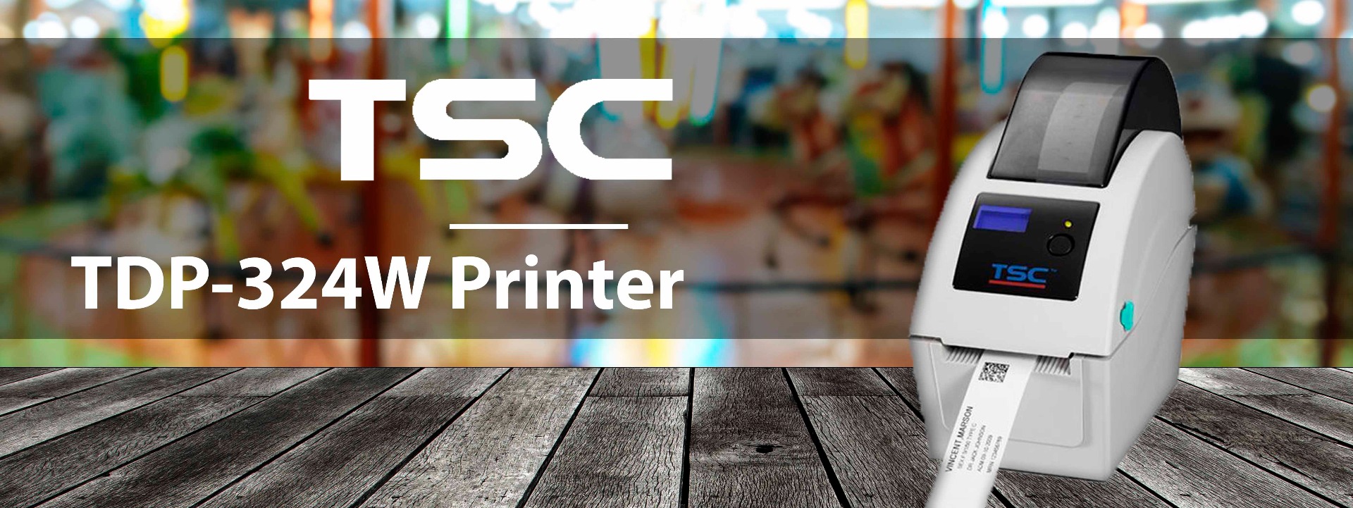 TSC TDP-324W Wristband Printer banner