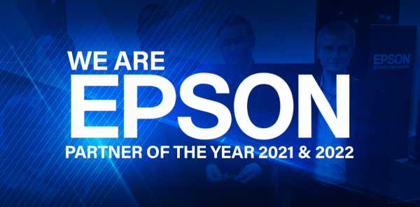 We Have Won the Epson Partner of the Year Award for the Second Year Running