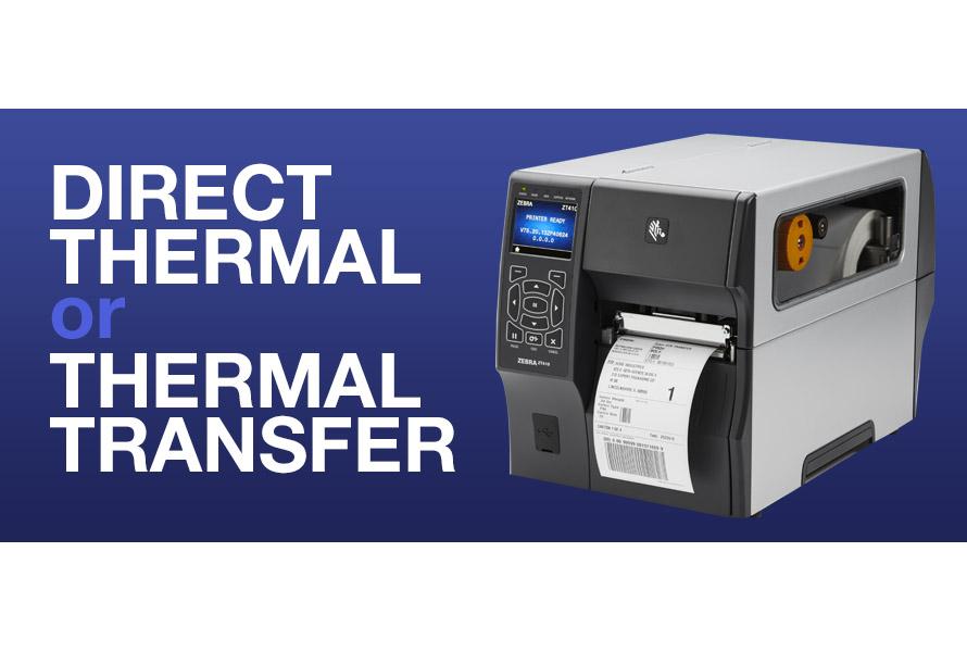 direct thermal printing and thermal transfer printing